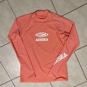 AXESEA NWOT Coral/Pink Swim Rash Guard Size XL